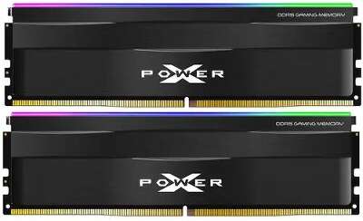 Набор памяти DDR5 DIMM 2x16Gb DDR6000 Silicon Power XPOWER Zenith RGB (SP032GXLWU600FDF)