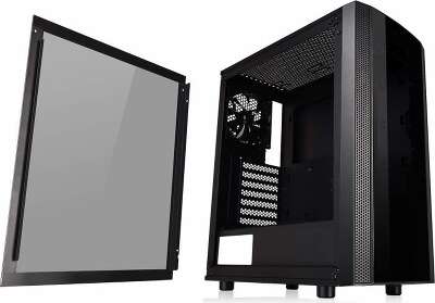 Корпус Thermaltake Versa J25 TG, черный, ATX, Без БП (CA-1L8-00M1WN-00)