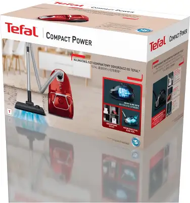 Пылесос Tefal TW3953EA 750Вт красный/черный