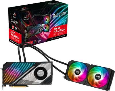 Видеокарта ASUS AMD Radeon RX 6900 XT Rog Strix LC TOP Edition 16Gb DDR6 PCI-E HDMI, 2DP