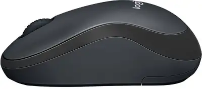 Мышь Logitech Silent M220 темно-серый/черный оптическая 1000dpi silent беспров. USB 2but (910-004895)