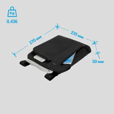 Сумка мужская Piquadro Black Square CA1816B3/N черный натур.кожа