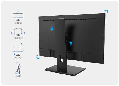 Монитор 27" Aiwa MU270A-K IPS UHD HDMI, DP, USB-Hub