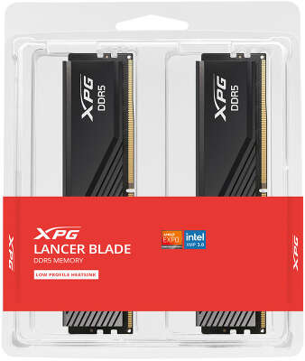 Набор памяти DDR5 DIMM 2x16Gb DDR6000 ADATA XPG Lancer Blade Black (AX5U6000C3016G-DTLABBK)