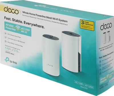 Mesh система TP-LINK DECO P9, 802.11a/b/g/n/ac, 2.4/5ГГц, до 1167 Мбит/с, 2шт