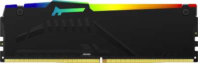 Модуль памяти DDR5 DIMM 16Gb DDR5200 Kingston Fury Beast Black RGB (KF552C40BBA-16)