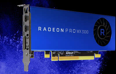 Видеокарта AMD Radeon PRO WX 3100 4Gb DDR5 PCI-E 2miniDP, DP