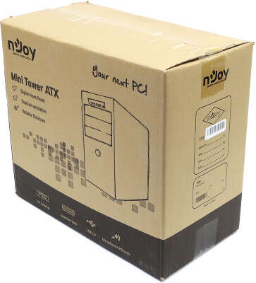 Корпус nJoy M0000CF, черный, mATX, Без БП (CSMN-M0000CF-CQ01A )