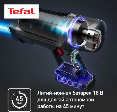 Пылесос Tefal TY6878WO серый/красный