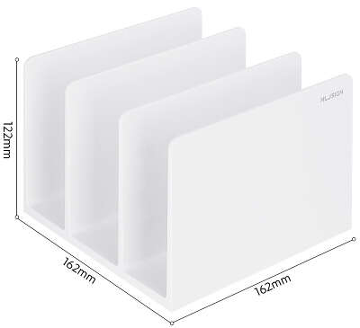 Подставка-ограничитель для книг Deli ENS006WHITE 162x162x122мм