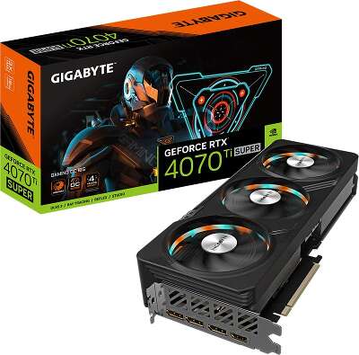 Видеокарта GIGABYTE NVIDIA nVidia GeForce RTX 4070Ti SUPER GAMING OC 16Gb DDR6X PCI-E HDMI, 3DP