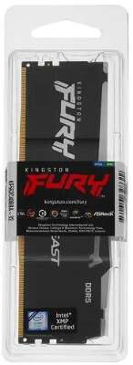 Модуль памяти DDR5 DIMM 32Gb DDR5200 Kingston Fury Beast Black RGB (KF552C40BBA-32)