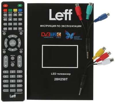 Телевизор 28" Leff 28H250T HD HDMIx3, USBx2