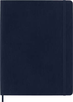 Блокнот Moleskine CLASSIC SOFT QP621B20 XLarge 190х250мм 192стр. линейка мягкая обложка синий сапфир