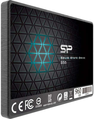 Твердотельный накопитель SSD 2.5" Silicon Power SATA III 960GB [SP960GBSS3S55S25] Slim S55