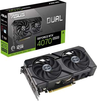 Видеокарта ASUS NVIDIA nVidia GeForce RTX 4070 Super DUAL-RTX4070S-12G-EVO 12Gb DDR6X PCI-E HDMI, 3DP