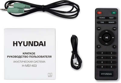 Микросистема Hyundai H-MS1403 черный 60Вт FM USB BT SD