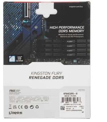 Модуль памяти DDR5 DIMM 16Gb DDR6400 Kingston FURY Renegade (KF564C32RS-16)