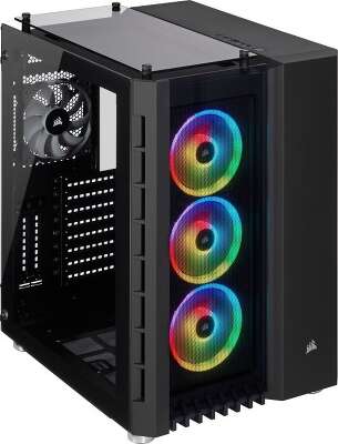 Корпус Corsair Crystal, черный, ATX, Без БП (CC-9011168-WW)