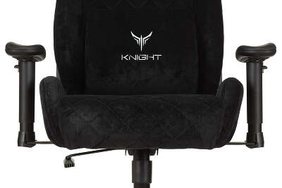 Кресло игровое Knight Outrider черный Light-20 с подголов. крестов. металл