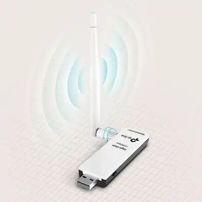 Сетевой адаптер Wi-Fi TP-Link TL-WN722N N150 USB 2.0 (ант.внеш.съем) 1ант.