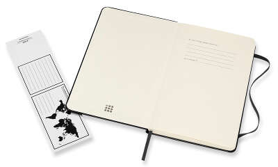 Блокнот Moleskine CLASSIC QP050 Medium 115x180мм 208стр. линейка твердая обложка черный