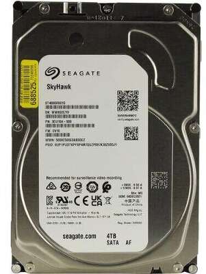 Жесткий диск SATA3 4Tb [ST4000VX015] (HDD) Seagate SkyHawk, 5900rpm