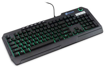 Клавиатура Оклик 715G черный USB Multimedia for gamer LED (1680657)