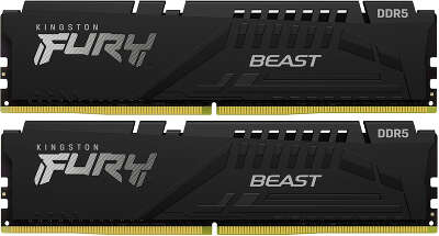 Память DDR5 2x8Gb 5600MHz Kingston KF556C40BBK2-16 Fury Beast RTL Gaming PC5-44800 CL40 DIMM 288-pin 1.25В single rank с радиатором Ret