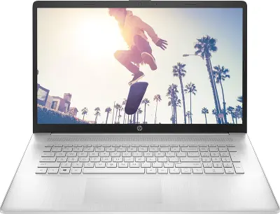 Ноутбук HP 17-cn3022ci 17.3" FHD IPS i3-N305/8/256Gb SSD/Без OC серебристый