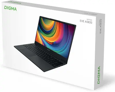 Ноутбук Digma EVE A5820 15.6" FHD IPS R3 3200U/16/512Gb SSD/W11Pro черный