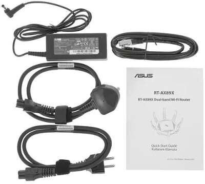 Роутер Wi-Fi ASUS RT-AX89X, 802.11a/b/g/n/ac/ax, 2.4 / 5 ГГц (90IG04J1-BM3010)