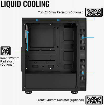 Корпус Aerocool Python-G-BK-v1 черный без БП ATX 5x120mm 2x140mm 2xUSB2.0 1xUSB3.0 audio bott PSU