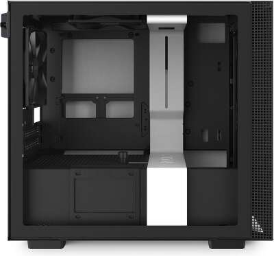 Корпус NZXT H210 Black/white, белый, mini-ITX, Без БП (CA-H210B-W1)