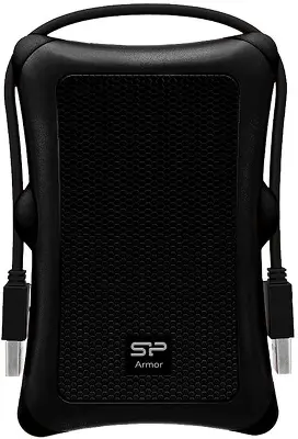 Внешний диск 1000 ГБ Silicon Power Armor A30 [SP010TBPHDA30S3A] USB3.2, черный