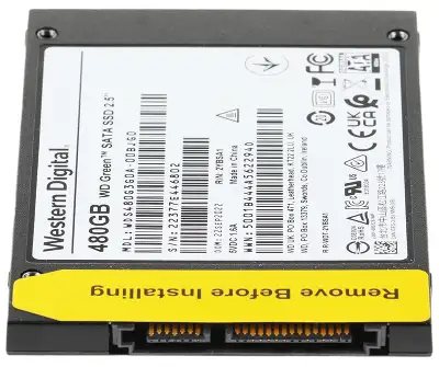 Накопитель SSD WD SATA-III 480GB WDS480G3G0A Green 2.5"