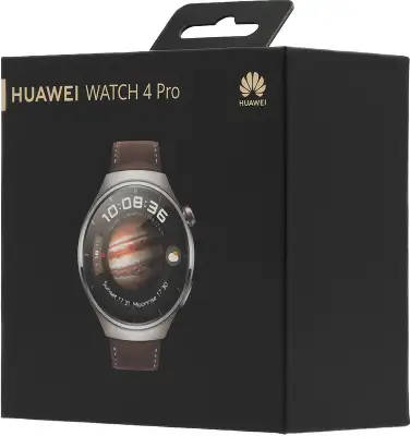 Смарт-часы Huawei Watch 4 Pro Medes-L19L 1.5" AMOLED корп.серебристый рем.темно-коричневый разм.брасл.:140-210мм (55020APB)