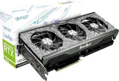 Видеокарта Palit NVIDIA GeForce RTX 3080 GameRock 10Gb GDDR6X PCI-E HDMI, 3DP