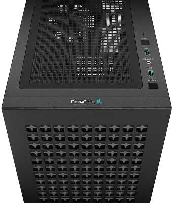 Корпус Deepcool CH370, черный, mATX, Без БП (R-CH370-BKNAM1-G-1)