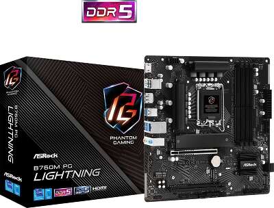 Материнская плата mATX LGA1700 ASRock B760M PG LIGHTNING