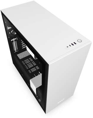 Корпус NZXT H710, черный/белый, ATX, Без БП (CA-H710B-W1)