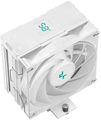 Кулер для процессора DeepCool AG400 DIGITAL WH, 120 мм, 2100rpm, 31.6 дБА, 220 Вт, 4-pin PWM, Al+Cu