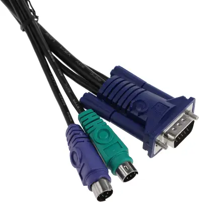 Кабель D-Link DKVM-CB/B1A stranded 1.8м черный