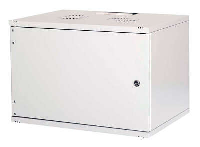 Шкаф коммутационный Lande NetBox Soho (LN-SH12U5440-LG-F0-2) настенный 12U 540x400мм пер.дв.металл задн.дв.стал.лист несъемн.бок.пан. направл.под закл.гайки 80кг серый 310мм 13.2кг 595мм IP20 сталь