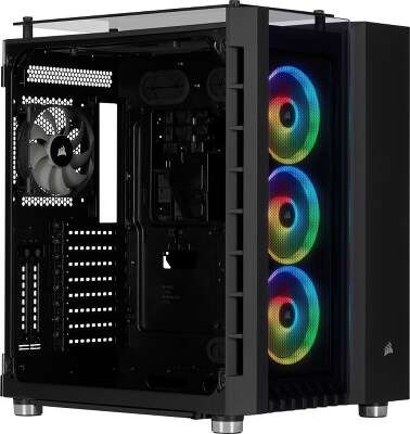 Корпус Corsair Crystal, черный, ATX, Без БП (CC-9011168-WW)