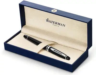 Ручка перьев. Waterman Expert 3 (S0951760) Black CT M сталь нержавеющая подар.кор.