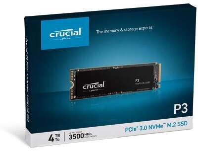 Твердотельный накопитель NVMe 4Tb [CT4000P3SSD8] (SSD) Crucial P3