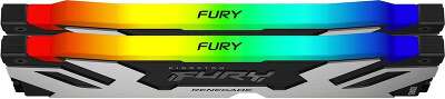 Набор памяти DDR5 DIMM 2x24Gb DDR7200 Kingston FURY Renegade Silver RGB (KF572C38RSAK2-48)