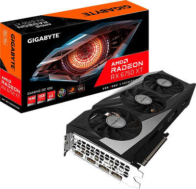 Видеокарта GIGABYTE AMD Radeon RX 6750 XT GAMING OC 12GB 12Gb DDR6 PCI-E 2HDMI, 2DP