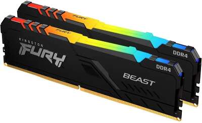 Набор памяти DDR4 DIMM 2x16Gb DDR2666 Kingston FURY Beast RGB (KF426C16BB12AK2/32)